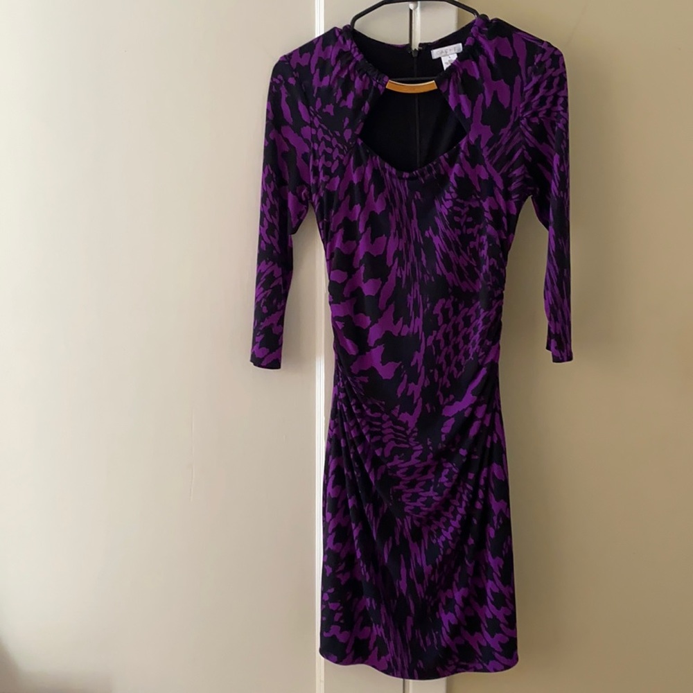 COPY - Cache purple and black dress.